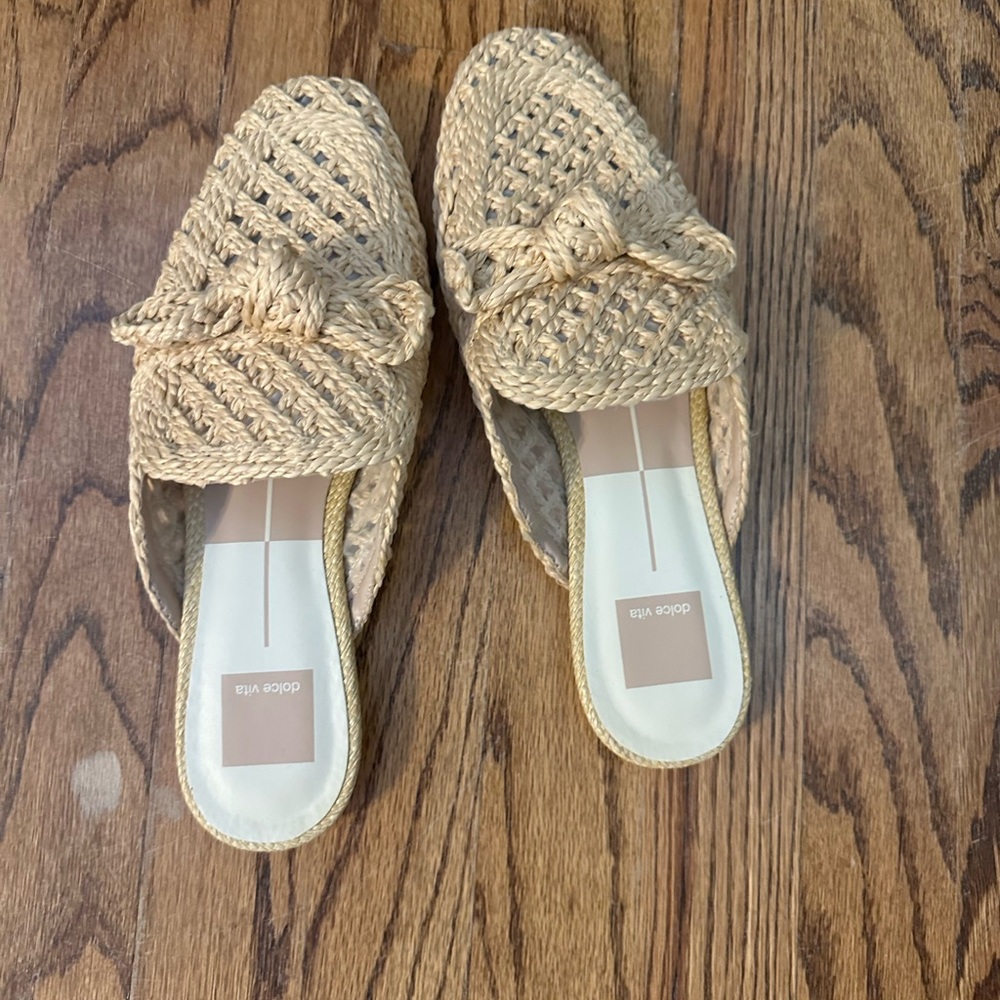 Dolce Vita Women's SABOR Loafer, LT Natural Raffia, 8.5